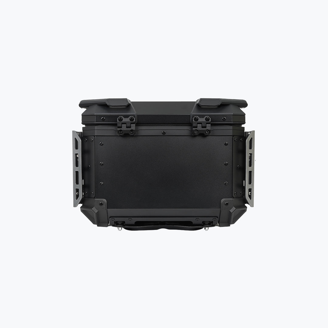 JB Racing Top Box 45L Titanium Fence V2.0 Premium Black With Backrest Pad (TOP25305)
