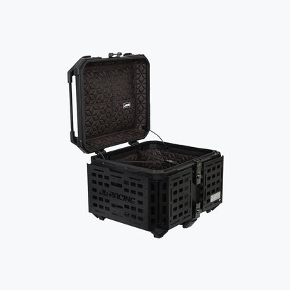 JB Racing Top Box 55L Black Fence V2.0 Premium Black With Backrest Pad (TOP25310)