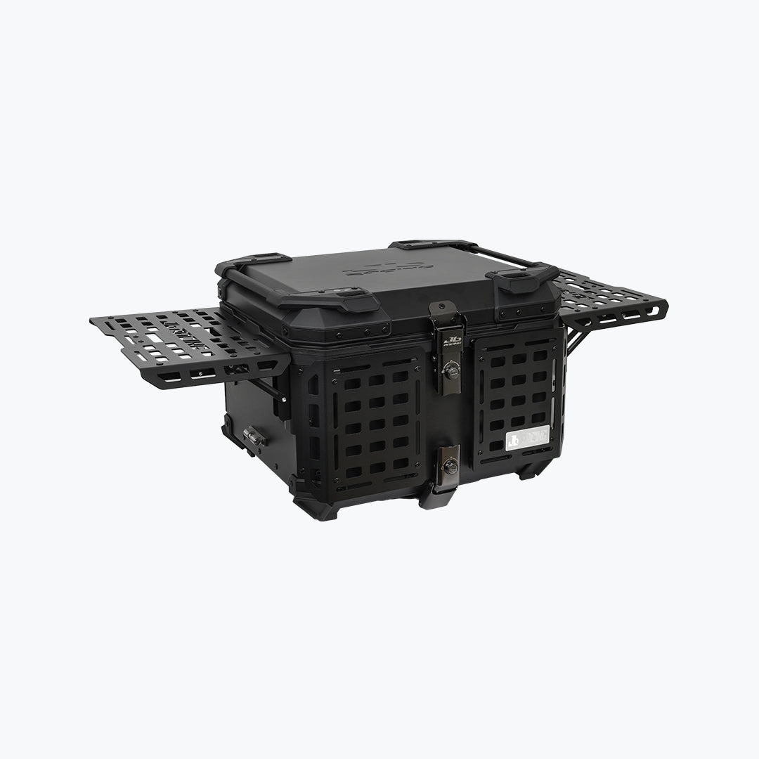 JB Racing Top Box 55L Black Fence V2.0 Premium Black With Backrest Pad (TOP25310)