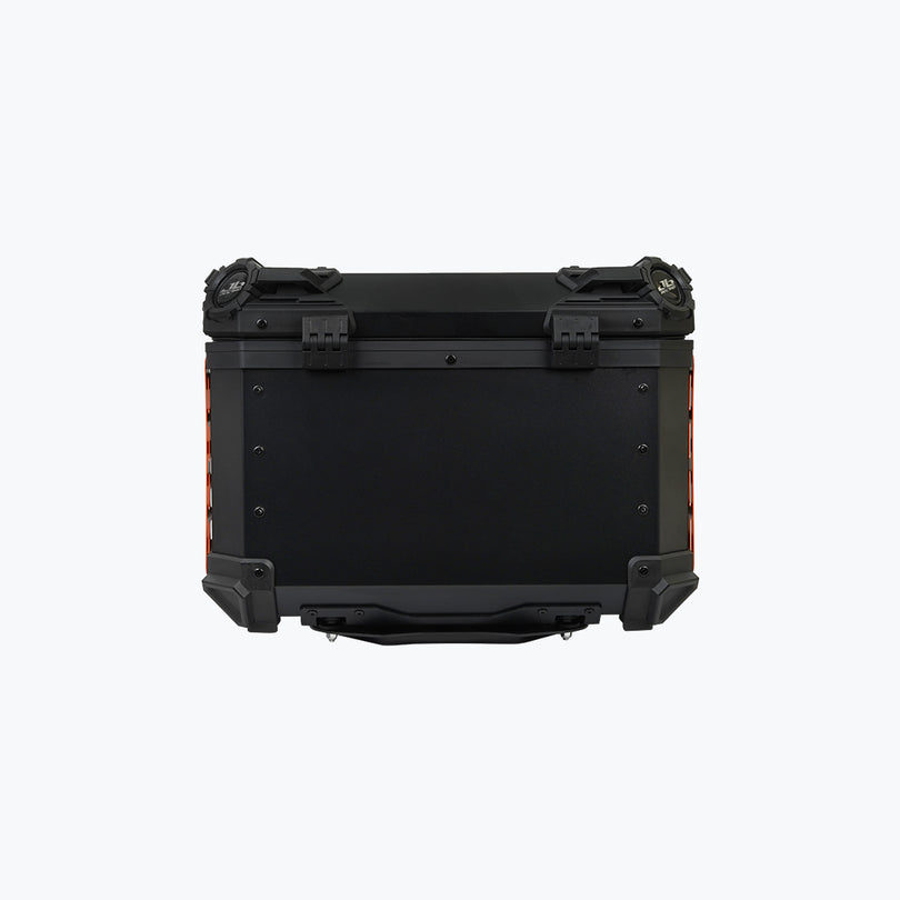 JB Racing Top Box 55L Orange Fence V1.0 Premium Black With Backrest Pad (TOP25309)