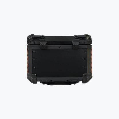 JB Racing Top Box 55L Orange Fence V1.0 Premium Black With Backrest Pad (TOP25309)