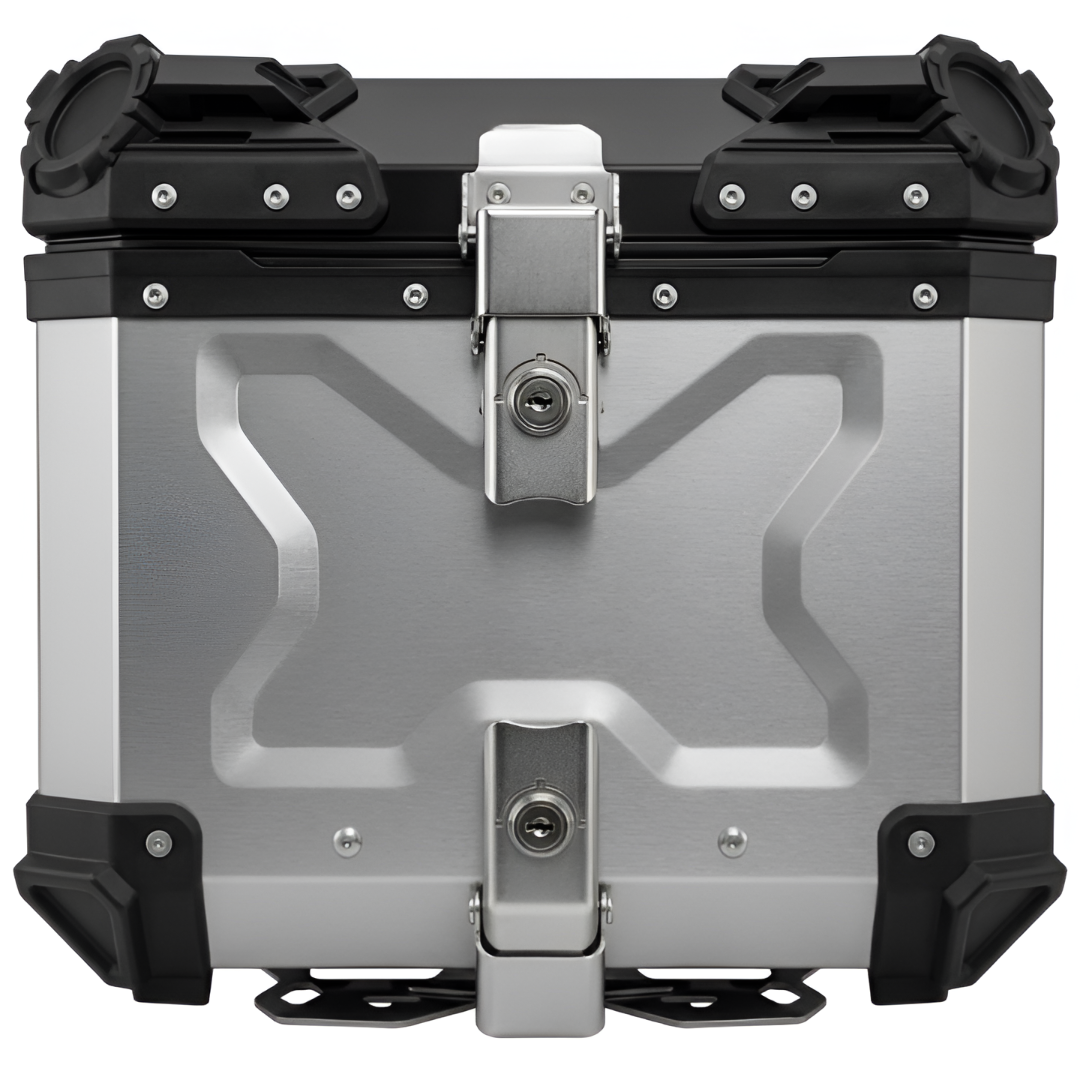 JB Racing Top Box TCX3 45L Silver Premium with Backrest Pad (TOP25296)