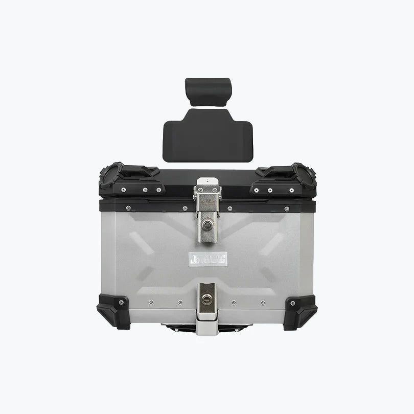 JB Racing Top Box TCX3 55L Silver Premium With Backrest Pad (TOP25298)