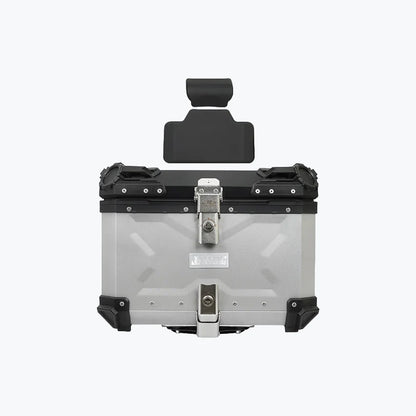 JB Racing Top Box TCX3 55L Silver Premium With Backrest Pad (TOP25298)