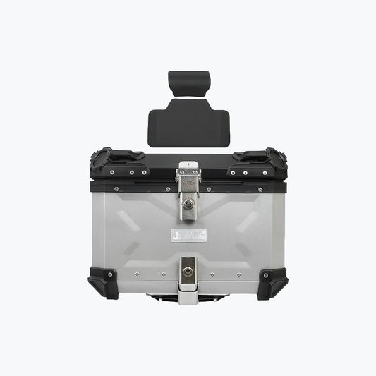 JB Racing Top Box TCX3 55L Silver Premium With Backrest Pad (TOP25298)