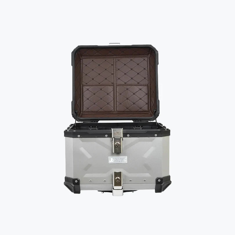 JB Racing Top Box TCX3 55L Silver Premium With Backrest Pad (TOP25298)