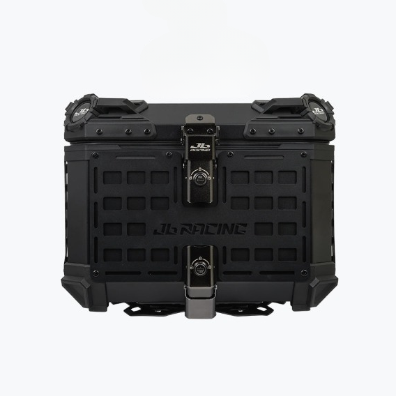 JB Racing Top Box 45L Black Fence V1.0 Premium Black With Backrest Pad (TOP25301)