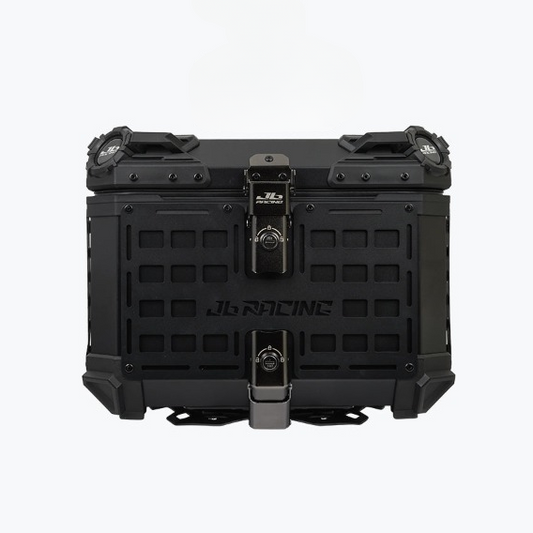 JB Racing Top Box 45L Black Fence V1.0 Premium Black With Backrest Pad (TOP25301)