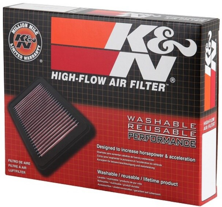 K&N High-flow Original Lifetime Engine Air Filter - Honda Fit L4-1.5L F/I - 33-2422