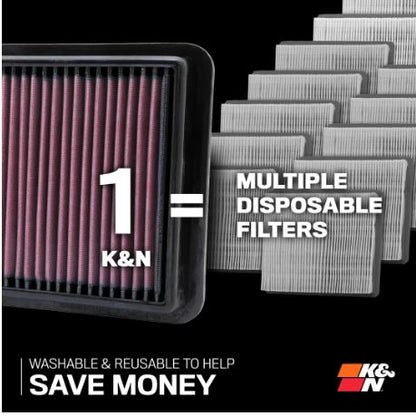 K&N High-flow Original Lifetime Engine Air Filter - Honda Nva110b Navi 109CC - HA-1122