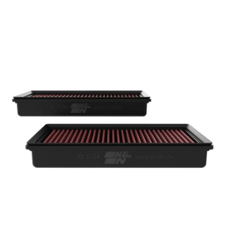 K&N High-flow Original Lifetime Engine Car Air Filter - BMW 760Li V12-6.0L F/I (2 Per Box) - 33-5124
