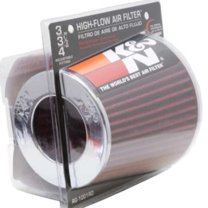 K&N Universal Clamp-On Air Filter - RG-1001RD