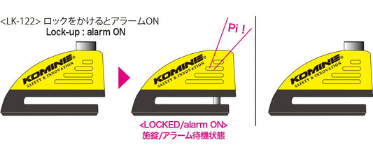 KOMINE Reminder Alarm Disk Lock (LK-122)