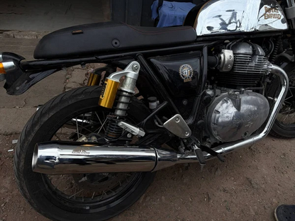 KP Racing Bassmaster Exhaust Combo – Royal Enfield GT650 (Polished Finish)