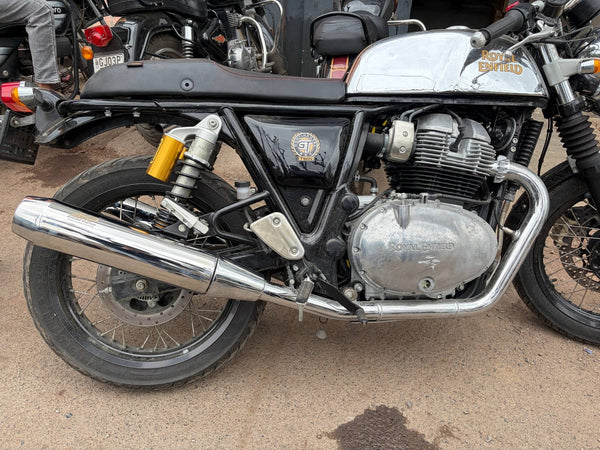 KP Racing Bassmaster Exhaust Combo – Royal Enfield GT650 (Polished Finish)