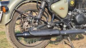 KP Racing Replica Exhaust for Royal Enfield Classic Reborn 350 – Black