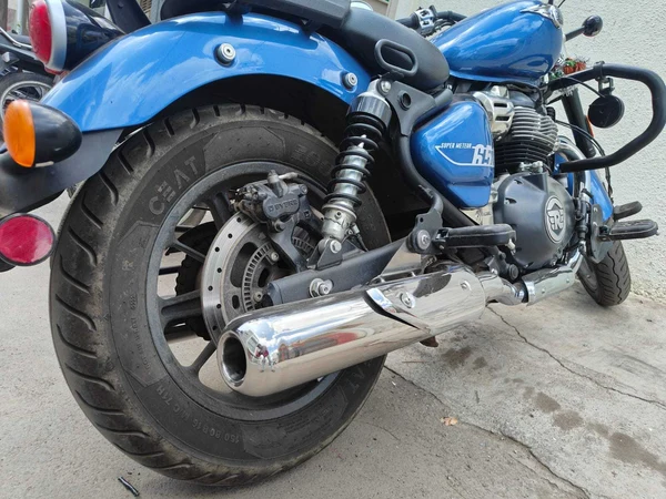 KP Racing Replica Exhaust for Royal Enfield Super Meteor 650 – Stainless Steel