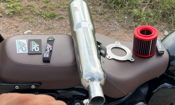 KP Racing Thor Exhaust Combo – Silver