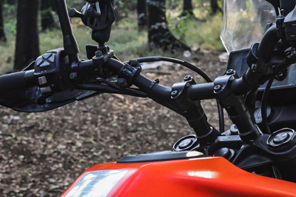 KTM Adventure 390 - Handle Bar Risers (Longer Clutch Cable Included) - SS Motocorp - Riders Junction