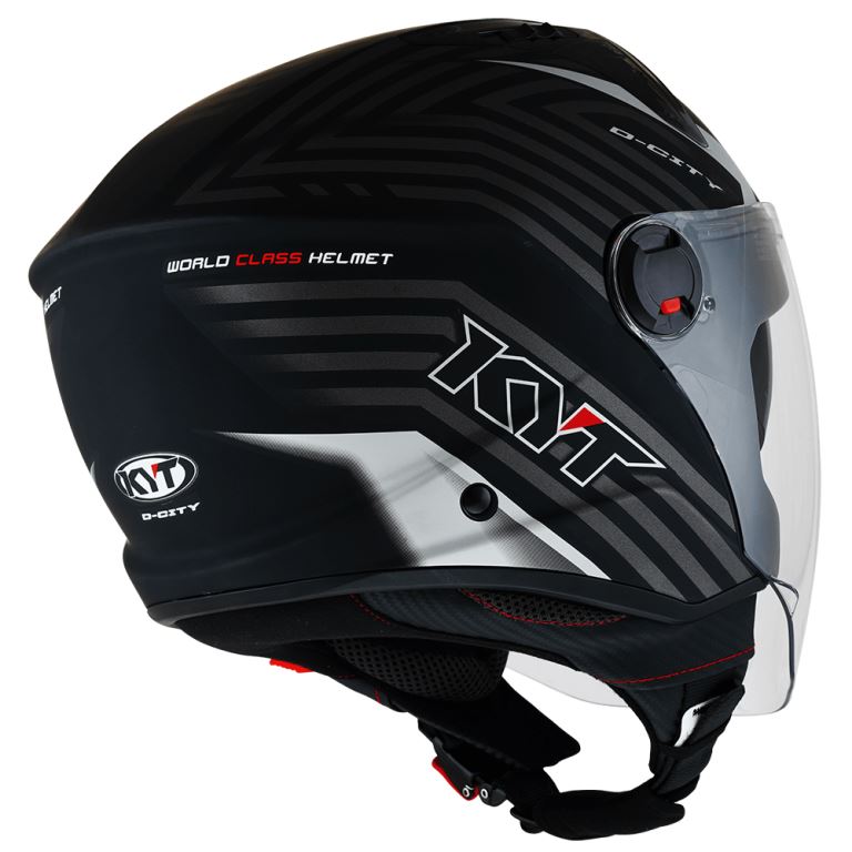 KYT City - D-City Lucent Matt Black/silver - Helmet