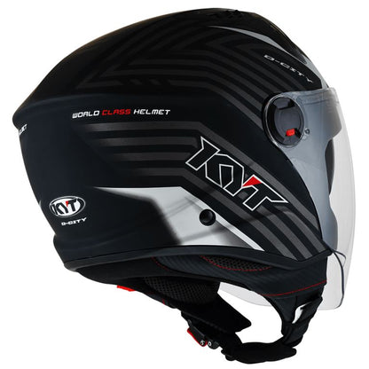 KYT City - D-City Lucent Matt Black/silver - Helmet