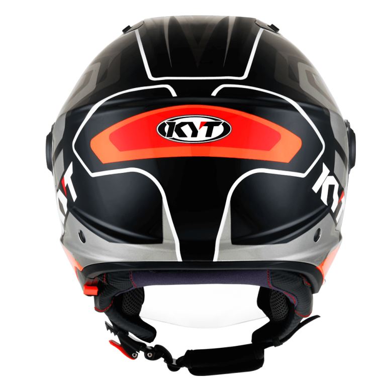 KYT City - D-City Overtech Black Orange Fluo - Helmet