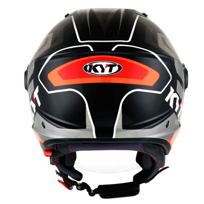 KYT City - D-City Overtech Black Orange Fluo - Helmet