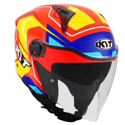 KYT City - D-City Overtech Orange Fluo Yellow - Helmet