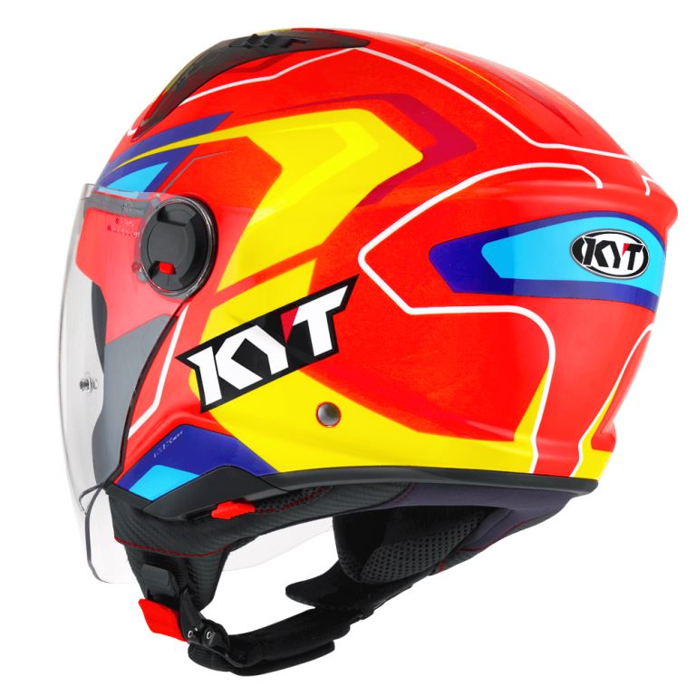 KYT City - D-City Overtech Orange Fluo Yellow - Helmet