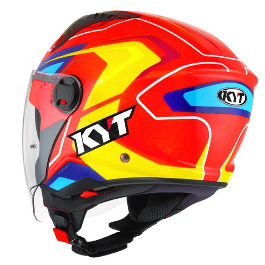 KYT City - D-City Overtech Orange Fluo Yellow - Helmet