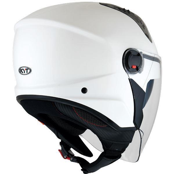 KYT City – D-CITY Open Helmet Plain Gloss White – Helmet