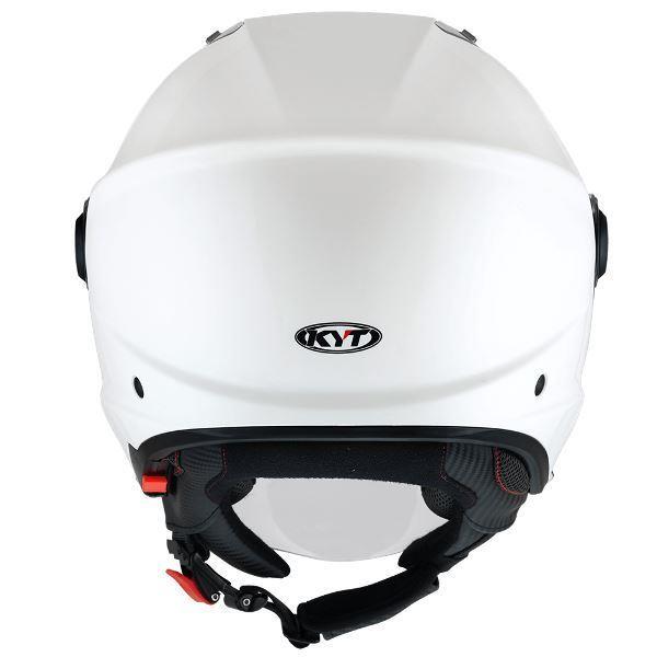 KYT City – D-CITY Open Helmet Plain Gloss White – Helmet