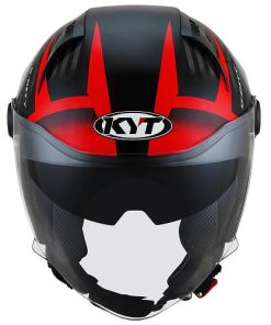 KYT D-CITY Lucent Matt Helmets Black / Red
