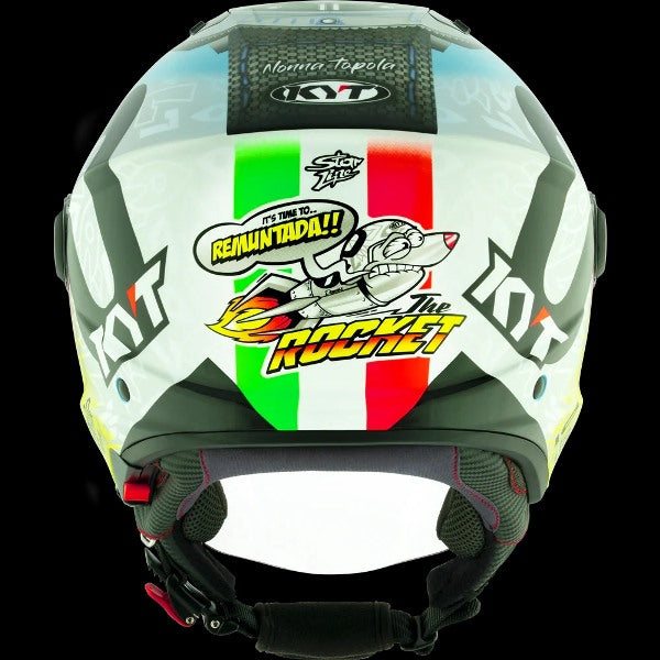 KYT D City Foggia Misano 2022 Replica Gloss Open Face Helmet-Blue