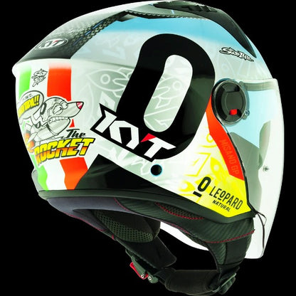 KYT D City Foggia Misano 2022 Replica Gloss Open Face Helmet-Blue
