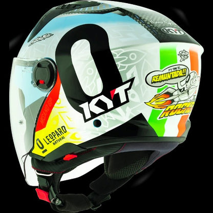 KYT D City Foggia Misano 2022 Replica Gloss Open Face Helmet-Blue