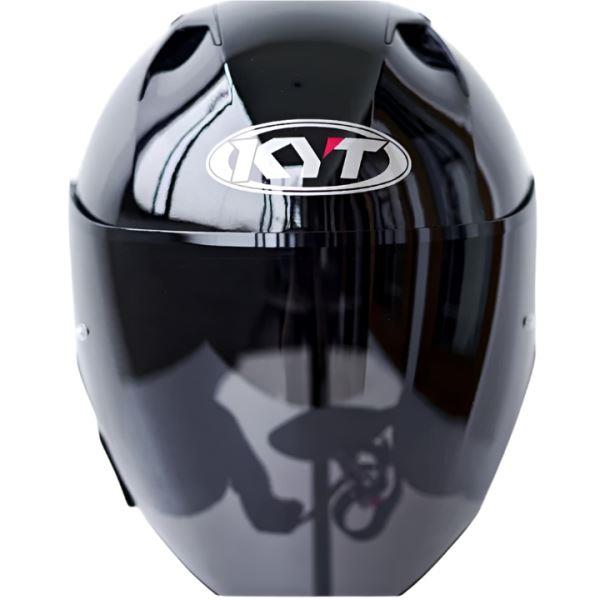 KYT NFJ Plain Gloss Black-Helmet