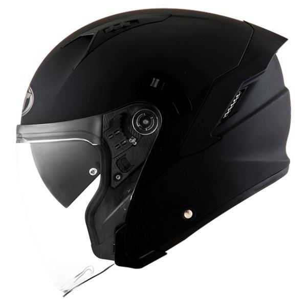 KYT NFJ Plain Gloss Black-Helmet
