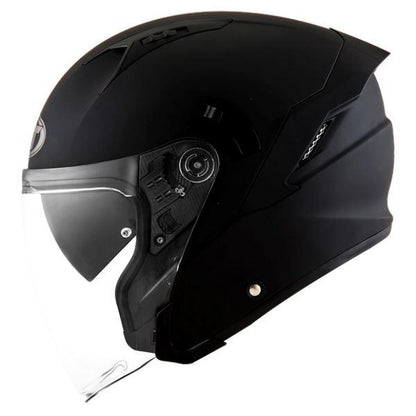 KYT NFJ Plain Gloss Black-Helmet