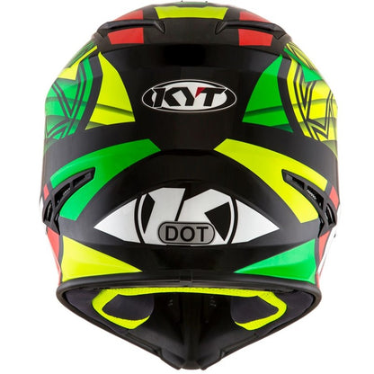 KYT Off Road - Jumpshot Black/Green Fluo - Off Road Helmet
