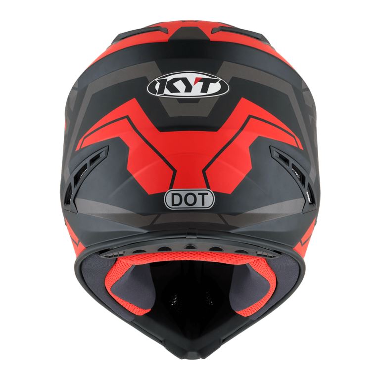 KYT Off Road - Jumpshot Matt Black/Red Fluo- Off Road Helmet