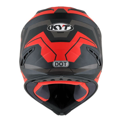 KYT Off Road - Jumpshot Matt Black/Red Fluo- Off Road Helmet