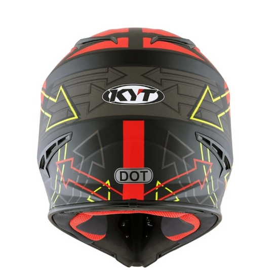 KYT Off Road - Jumpshot Matt Black/Red - Off Road Helmet