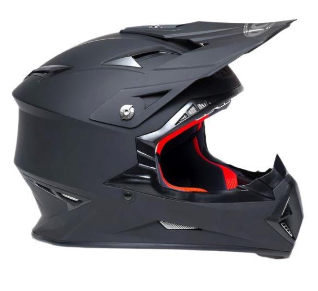 KYT Off Road - Jumpshot Plain Gloss Black - Off Road Helmet