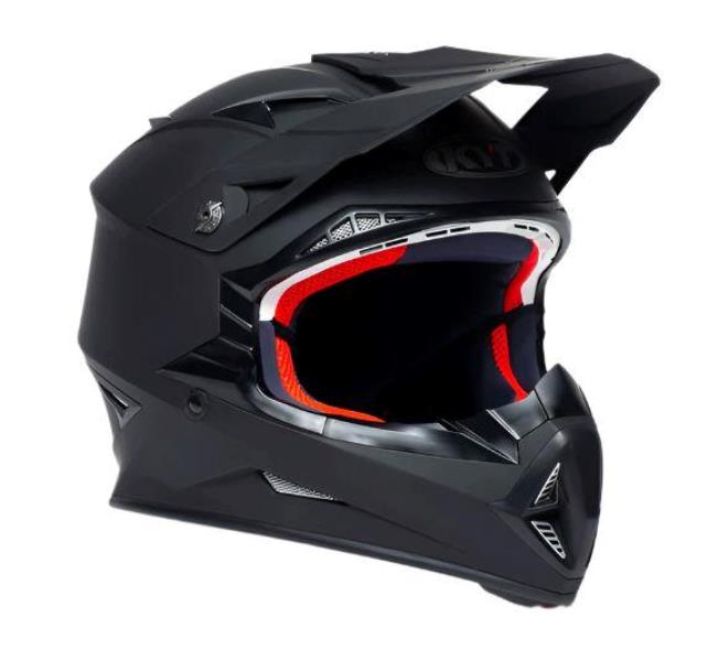 KYT Off Road - Jumpshot Plain Gloss Black - Off Road Helmet