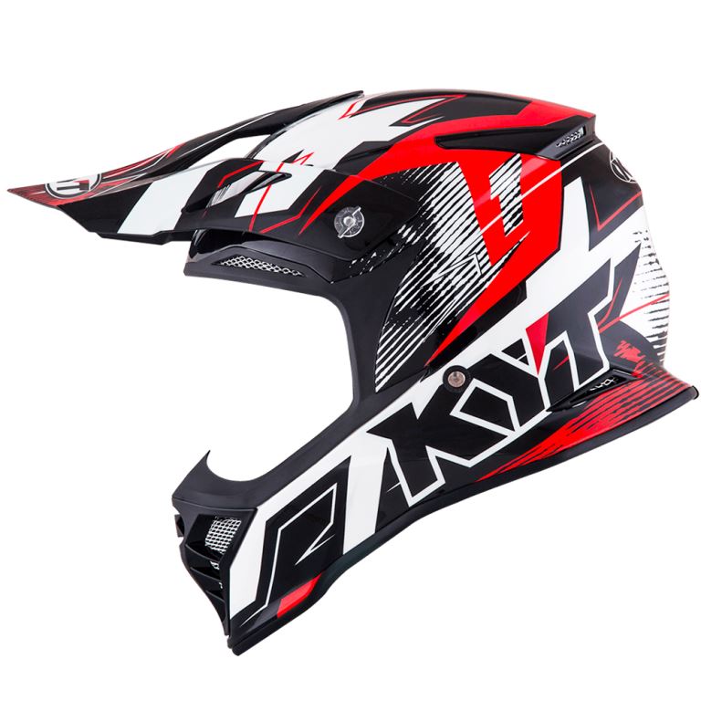 KYT Off Road - Skyhawk Digger White/Red - Off Road Helmet