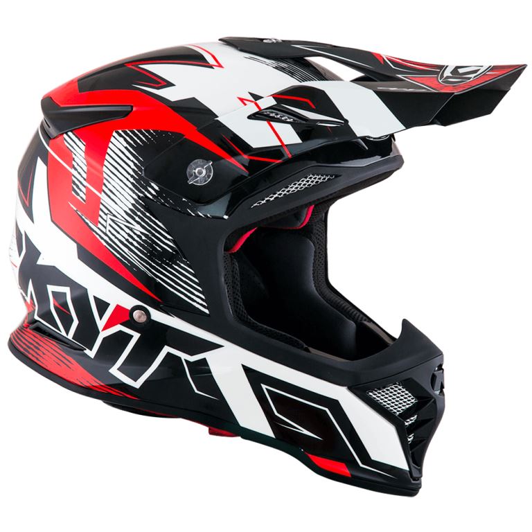 KYT Off Road - Skyhawk Digger White/Red - Off Road Helmet