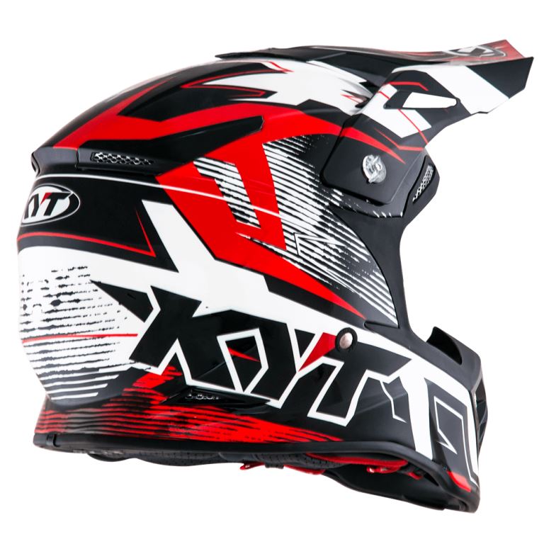 KYT Off Road - Skyhawk Digger White/Red - Off Road Helmet