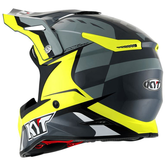 KYT Off Road - Skyhawk Glowing Anthr./Yellow - Off Road Helmet