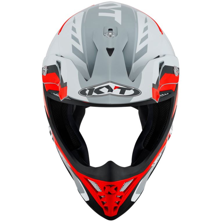 KYT Off Road - Skyhawk Glowing White/Red - Off Road Helmet